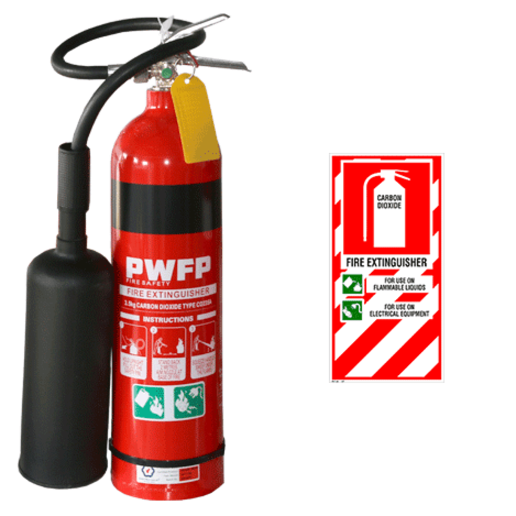 Carbon Dioxide Extinguisher PWFP Fire Safety Invercargill